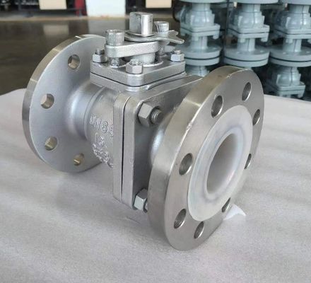 OEM Port Size Ατσάλινη βαλβίδα σφαίρας φλάντζης με ISO5211 High Pad CF8 CF8m F304/F316