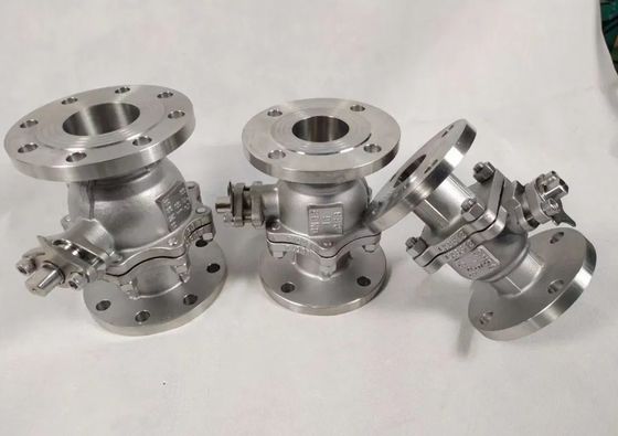OEM Port Size Ατσάλινη βαλβίδα σφαίρας φλάντζης με ISO5211 High Pad CF8 CF8m F304/F316