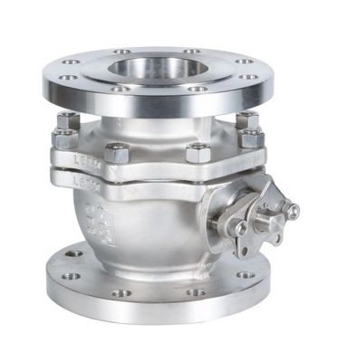 Dn15-200 WCB SS201 SS304 SS316 Πνευματική βαλβίδα σφαίρας νερού με φτερό με δομή σταματήσεως
