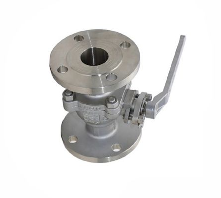 Dn15-200 WCB SS201 SS304 SS316 Πνευματική βαλβίδα σφαίρας νερού με φτερό με δομή σταματήσεως