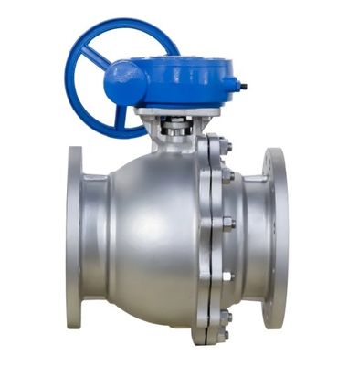 Dn15-200 WCB SS201 SS304 SS316 Πνευματική βαλβίδα σφαίρας νερού με φτερό με δομή σταματήσεως