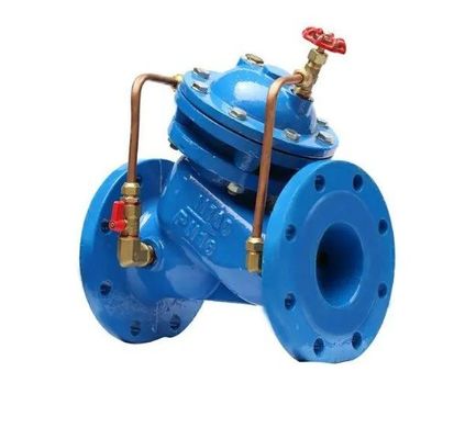 Ανθεκτικό χυτοσίδηρο ANSI 150LB JIS 10K pn16 WCB Υδραυλικό διάφραγμα νερού Πολυλειτουργική βαλβίδα ελέγχου αντλίας