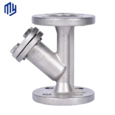 Πρωτοβάθμια βαλβίδες και εξαρτήματα WCB Y Strainer σε ανοξείδωτο χάλυβα με χειροκίνητη λειτουργία
