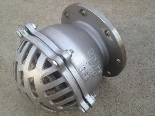 DN150 PN16 GGG50 Δυνατή βαλβίδα ποδιού από σίδηρο με στεγνωτήρα από ανοξείδωτο χάλυβα για αντλία αερίου