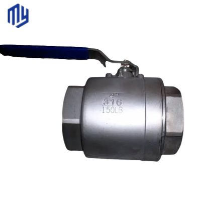1000psi Bsp Thread 1/2" SS304/316L 2PCS Ατσάλινη βαλβίδα σφαίρας για επεξεργασία νερού