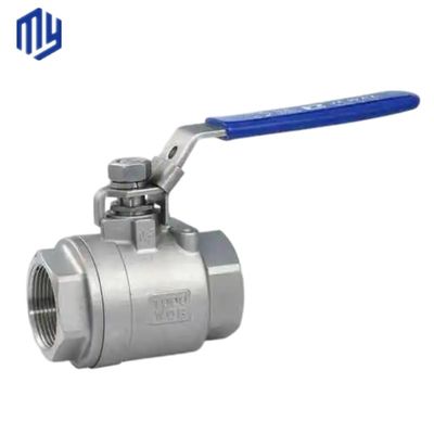 Ατσάλινη βαλβίδα σφαίρας 1/2" -4" Ss 304 316L 2PCS για ομαλή και υγρή ρύθμιση