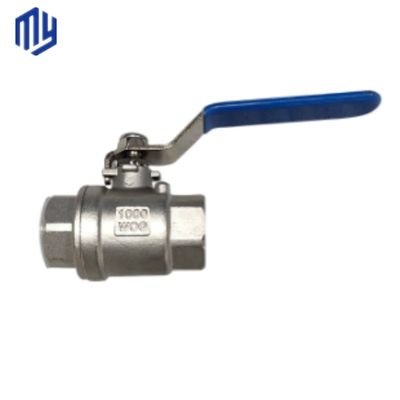 Ατσάλινη βαλβίδα σφαίρας 1/2" -4" Ss 304 316L 2PCS για ομαλή και υγρή ρύθμιση