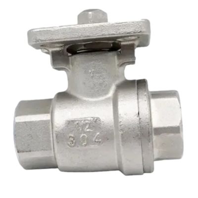 Κανονική θερμοκρασία SS304/SS316 Ατσάλι 2PC 2 κομμάτια βαλβίδα σφαίρας